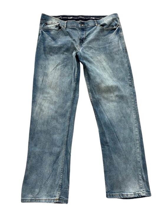 Chaps Other - Chaps Men’s Faded Light Blue Regular Straight-Leg Stretch Jeans - Size 40x32